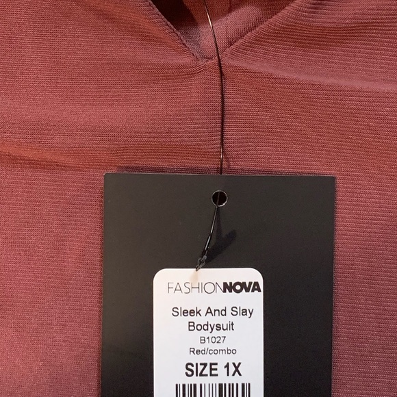 FASHION NOVA Red Body Suit - Picture 2 of 2